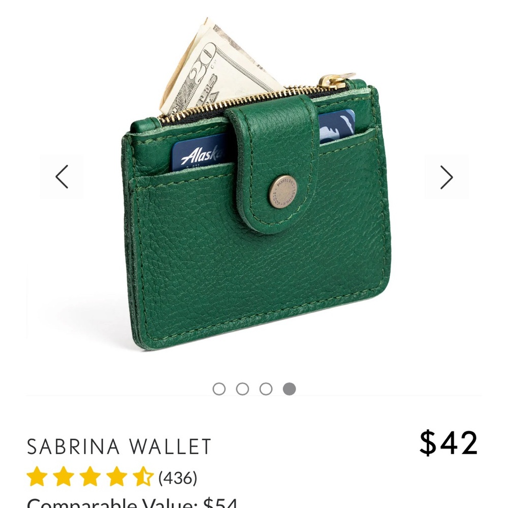 Portland Leather Green Card Holder